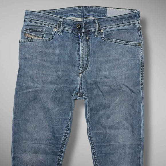 Diesel Sweatpant Jeans Mens 28x29 Blue Spender NE Dark Wash Stretch Comfort - Picture 1 of 12